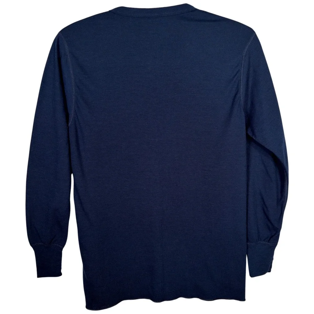 Scheels Men's XL Thermal Base Layer Set Wool Blend Made USA Thermamax Navy
